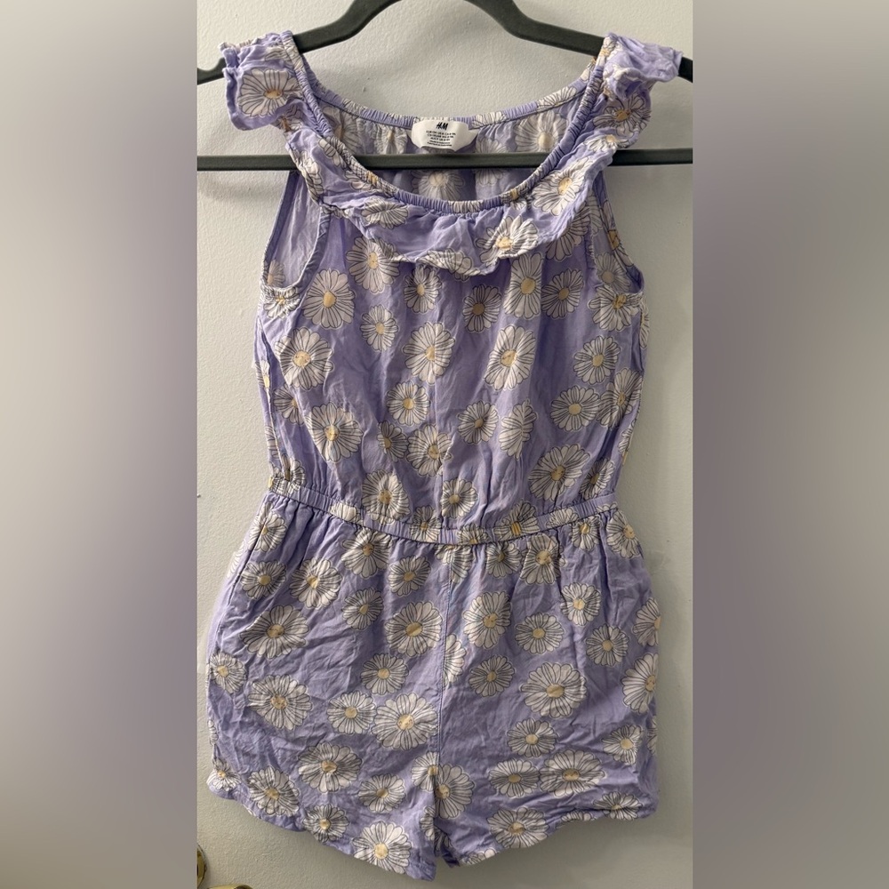 H&M Purple Floral Romper